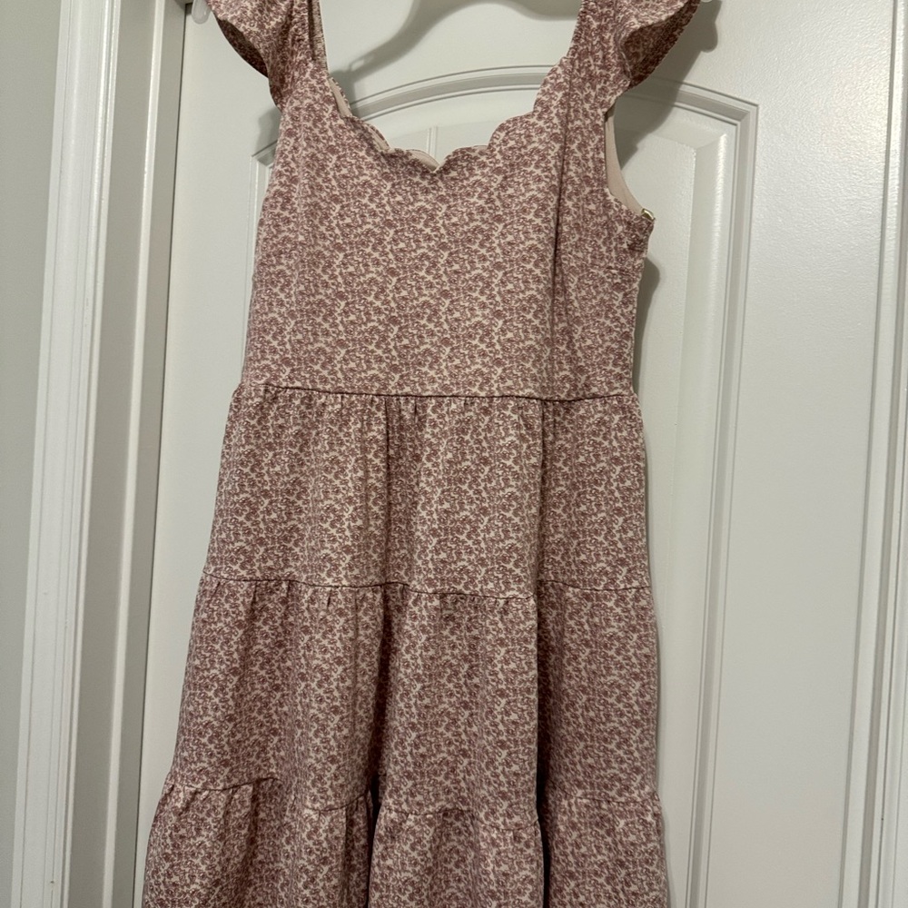 Monteau Mauve Floral Mini Dress size medium